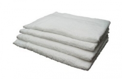 asciugamano spugna bianco